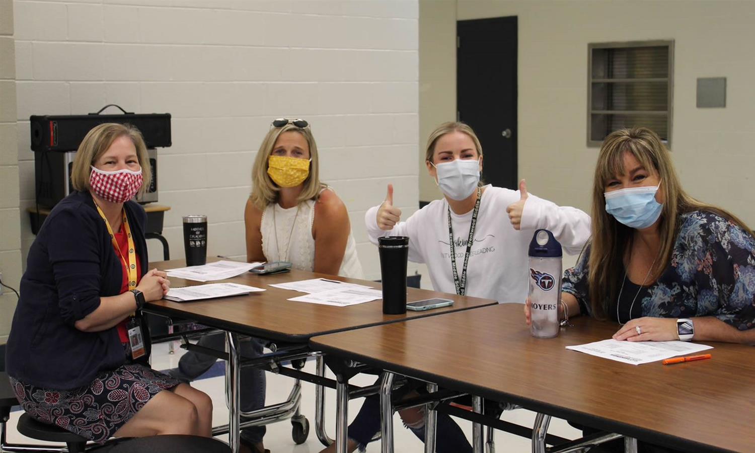 Teachers work on first day